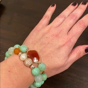 Set of 2 stackable bracelets